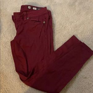 Red miss me skinny jeans